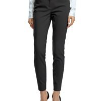 Women's Straight Pants Stretch Slim Skinny Solid Trousers Casual Business Office