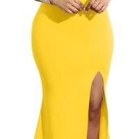 Women's Off Shoulder High Split Long Formal Party Dress Evening Gown