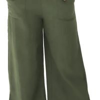 51LLDxCcm_L._AC_SL1500 Womens Wide Leg Linen Pants Summer Beach Palazzo Lounge Trousers Casual Fashion Plus Size Vacation Clothes for Women