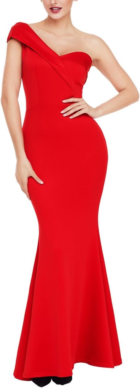 Women's Sexy Off The Shoulder Oversized Bow Applique Evening Gown Party Maxi Dress