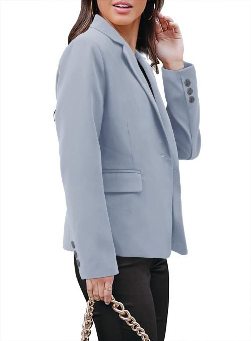 Womens Casual Business Fashion Blazer Work Professional Buttons Suit Jacket with Pockets