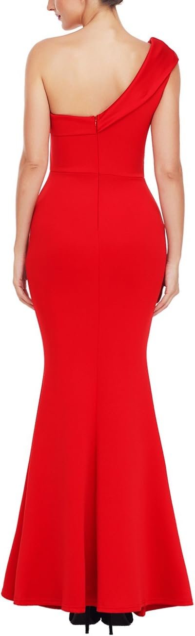 Women's Sexy Off The Shoulder Oversized Bow Applique Evening Gown Party Maxi Dress