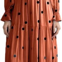 Women’s Floral Smocked Maxi Dress Boho Puff Sleeve Sweetheart A-Line Flowy Long Dresses Y2K Swing Beach Sundress