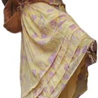 Women’s Floral Smocked Maxi Dress Boho Puff Sleeve Sweetheart A-Line Flowy Long Dresses Y2K Swing Beach Sundress