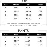 Womens 2 Piece 2024 Spring Clothes Fashion Outfits Two Piece Matching Wide Leg Palazzo Pants Sets Tracksuit Clothes