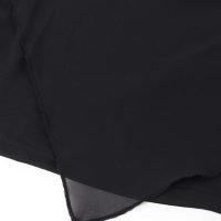 Women's Lightweight Flowy Shirt Double-Layered Printed Chiffon Poncho Blouse Top