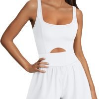 Womens Rompers Jumpsuits Casual One Piece Unitard Bodysuits Sleeveless Workout Outfits Yoga Fashion Tank Top