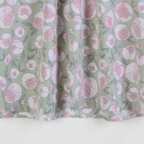 2024 Women's Summer Plus Size Floral Printed Shirt Tops Fashion Mock Neck Ruffle Short Sleeve Casual Blouse Tops