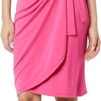 Women's Classic Cap Sleeve Wrap Dress (Available in Plus Size)
