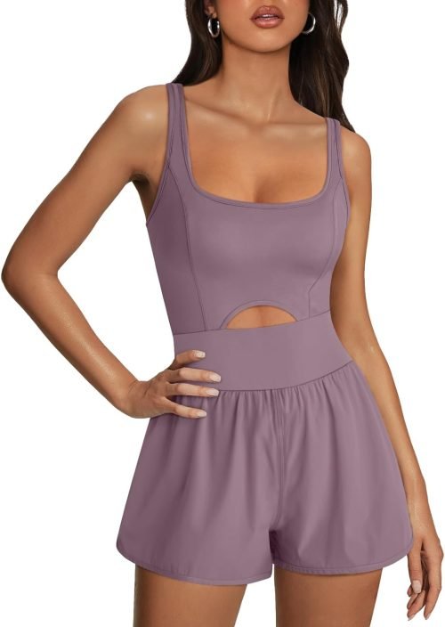 Womens Rompers Jumpsuits Casual One Piece Unitard Bodysuits Sleeveless Workout Outfits Yoga Fashion Tank Top