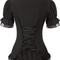 Scarlet Darkness Women's Medieval Shirt with Lace Gothic Shirt