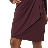 Women's Long Sleeve Classic Wrap Dress (Available in Plus Size)
