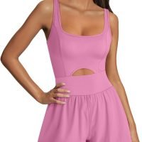 Womens Rompers Jumpsuits Casual One Piece Unitard Bodysuits Sleeveless Workout Outfits Yoga Fashion Tank Top