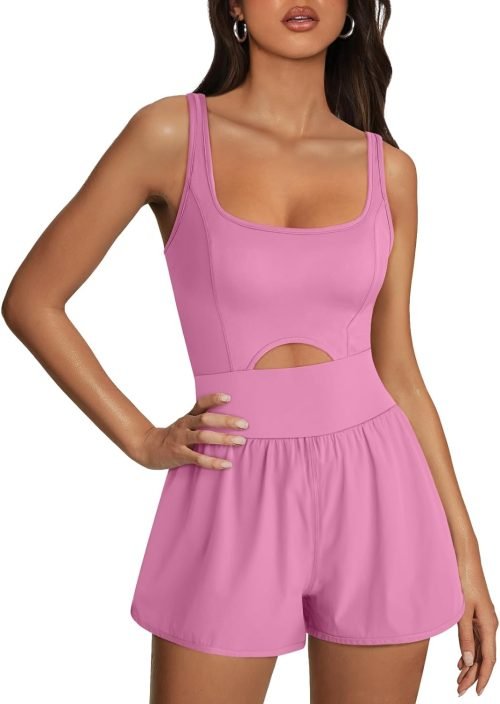 Womens Rompers Jumpsuits Casual One Piece Unitard Bodysuits Sleeveless Workout Outfits Yoga Fashion Tank Top