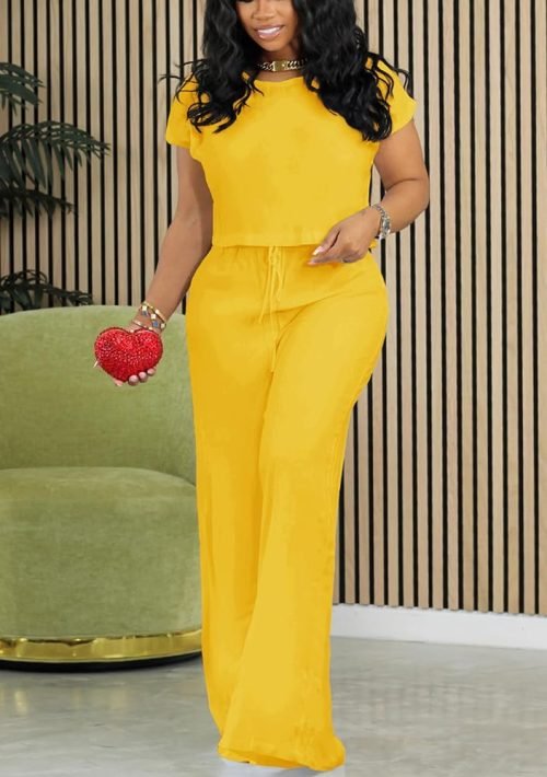 2 Piece Outfits for Women Casual Sweat Set Comfy Short Sleeve Matching Clothing tracksuit