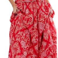 Women’s Floral Smocked Maxi Dress Boho Puff Sleeve Sweetheart A-Line Flowy Long Dresses Y2K Swing Beach Sundress