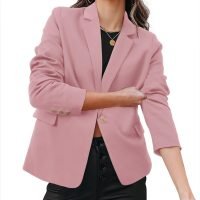 Womens Casual Business Fashion Blazer Work Professional Buttons Suit Jacket with Pockets