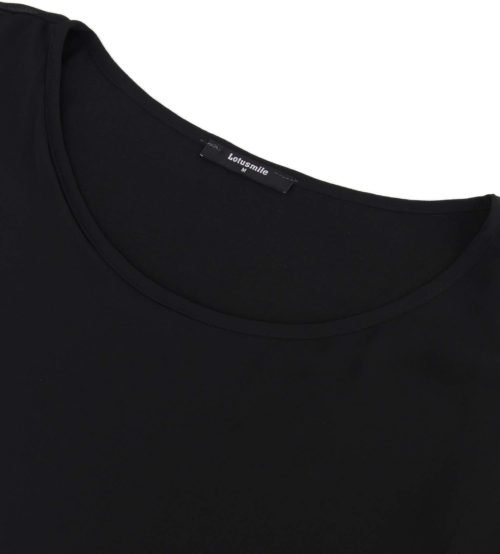 Women's Lightweight Flowy Shirt Double-Layered Printed Chiffon Poncho Blouse Top