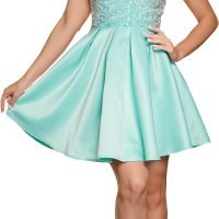 Women's Strapless Sequin A-Line Sequin Elegant Short Prom Cocktail Dress