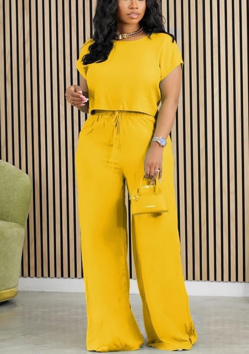 2 Piece Outfits for Women Casual Sweat Set Comfy Short Sleeve Matching Clothing tracksuit