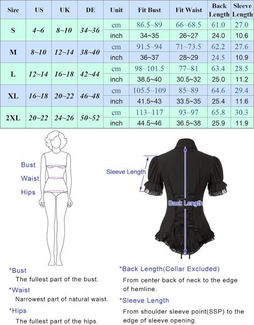 Scarlet Darkness Women's Medieval Shirt with Lace Gothic Shirt