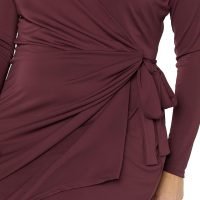 Women's Long Sleeve Classic Wrap Dress (Available in Plus Size)