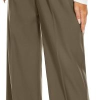 Women's Wide Leg Pants High Elastic Waisted Long Straight Casual Pant Fashion Loose Trousers