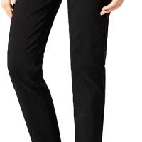 Women's Straight Pants Stretch Slim Skinny Solid Trousers Casual Business Office