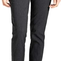 Women's Straight Pants Stretch Slim Skinny Solid Trousers Casual Business Office