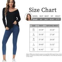 Women's Oversized T Shirts Fashion Long Sleeve Scoop Neck Top Shirts Loose fit Comfy Tees with Pockets