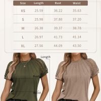 Womens Tshirts Trendy Fashion Tops Lace Short Sleeve Business Tee Shirts Casual Knitted Blouses Summer Outfits 2024