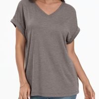 Women's Oversized Short Sleeve Tshirts Casual V Neck Summer Tops Loose Fit 2024 Work Shirts