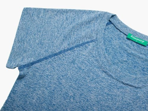 Woman Raglan Sleeve Round Neck Irregular Hem Yoga Workout Shirt Sizes M-3XL