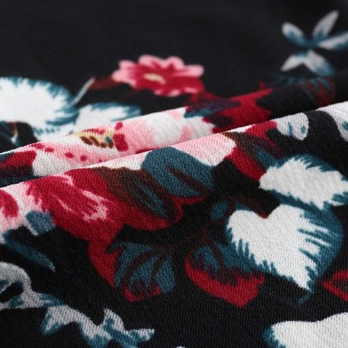 Women's Vintage Pleated Flared Swing A-Line Casual Party Work Dresses