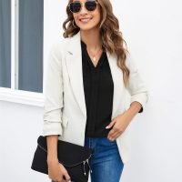 Women's Dressy Casual Tops Business Long Sleeve Shirts Work Blouses Fall Clothes 2023