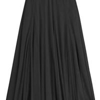 Women's Tulle Skirt Elastic High Waist Layered Pleated Mesh Flowy A-line Midi Skirt