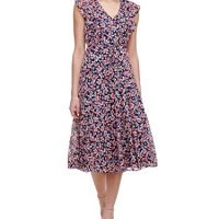 Women'sFloral Chiffon High Low Dress