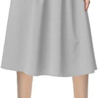 Women's Flared A line Pocket Skirt High Waist Pleated Midi Skirt