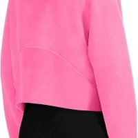 51vhztCWDBL._AC_SL1500 Womens Zip Up Sweatshirts Fleece Lined Collar Crop Hoodie Casual Cotton Long Sleeve Tops with Thumb Hole