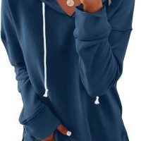 Women Casual Hoodie Long Sleeves Fashion Pullover Sweatshirts Loose Fit Tunic Winter Tops Comy Shirts
