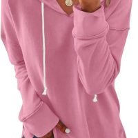 Women Casual Hoodie Long Sleeves Fashion Pullover Sweatshirts Loose Fit Tunic Winter Tops Comy Shirts