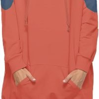 Womens Oversized Hoodie Extra Long Hooded Tunic Sweatshirt with Pockets