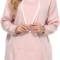Womens Oversized Hoodie Extra Long Hooded Tunic Sweatshirt with Pockets