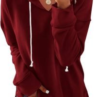 Women Casual Hoodie Long Sleeves Fashion Pullover Sweatshirts Loose Fit Tunic Winter Tops Comy Shirts