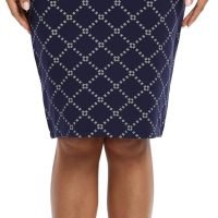 Women's Elastic Waist Stretch Bodycon Midi Pencil Skirt