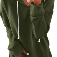 Women Casual Hoodie Long Sleeves Fashion Pullover Sweatshirts Loose Fit Tunic Winter Tops Comy Shirts