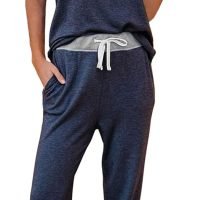 Lounge Sets For Women Two Piece Outfits Loungewear Short Sleeve Crewneck Jogger Pajama Set and Sweatpants Tracksuit
