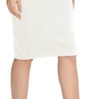 Women's Elastic Waist Stretch Bodycon Midi Pencil Skirt