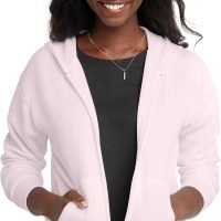 Women's Full-Zip Fleece Hoodie, Zip-Up Hooded Sweatshirt For Women