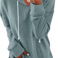 Women Casual Hoodie Long Sleeves Fashion Pullover Sweatshirts Loose Fit Tunic Winter Tops Comy Shirts